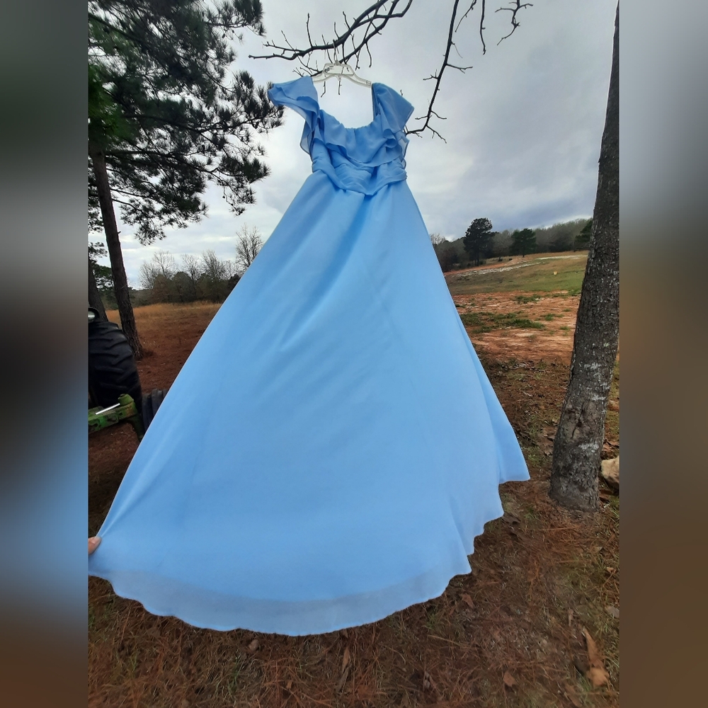 Elegant Light Blue Gown